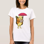 T-shirt Papillon avec parapluie (Devant)
