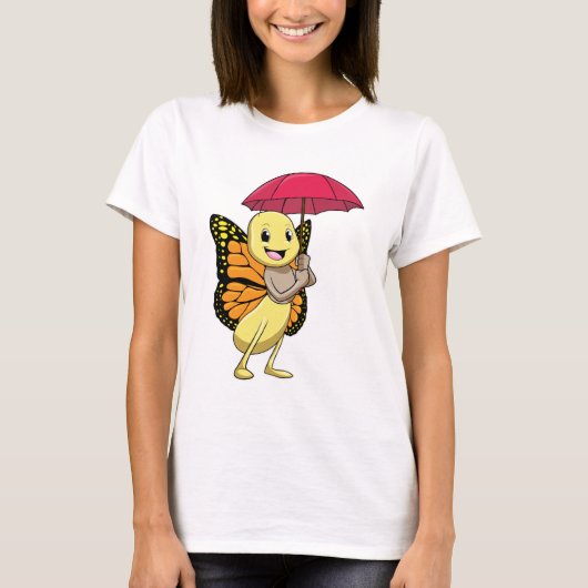 T-shirt Papillon avec parapluie (Devant)