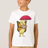 T-shirt Papillon avec parapluie (Devant)