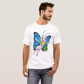 T-shirt Papillon avec sac à main (Devant entier)