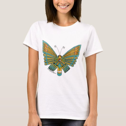 T-shirt Papillon bleu (Devant)