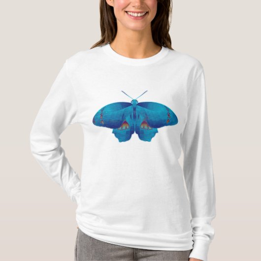 T-shirt Papillon bleu (Devant)