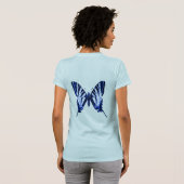 T-shirt papillon bleu (Dos entier)