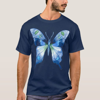T-shirt Papillon bleu 2