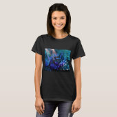 T-shirt Papillon bleu magique (Devant entier)