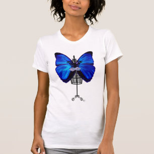 T-shirt Papillon bleu mannequin