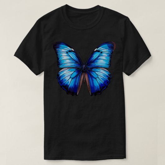 T-shirt Papillon bleu Morpho 12 (Design devant)