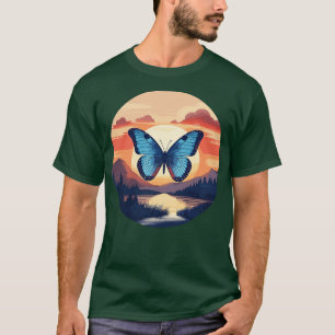 T-shirt Papillon bleu Morpho 13