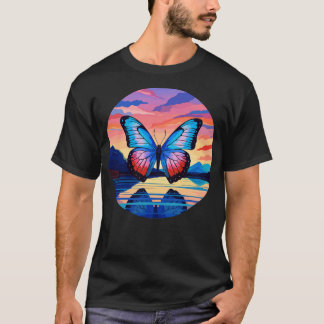 T-shirt Papillon bleu Morpho 19