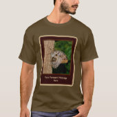 T-shirt Papillon Brown sur arbre Personnalisé (Devant)