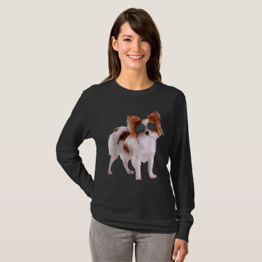 T-shirt Papillon Chien En R Meilleur Pour Chien (Devant entier)