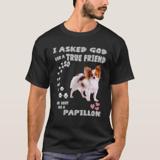 T-shirt Papillon Chien maman, Costume d'écureuil Chien Pap