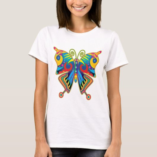 T-shirt Papillon coloré (Devant)
