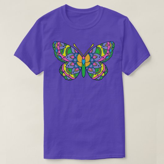 T-shirt Papillon coloré 1 (Design devant)