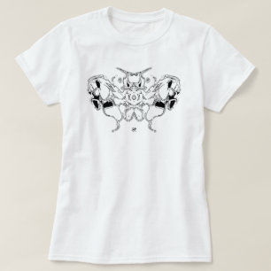 T-shirt papillon coquelicot