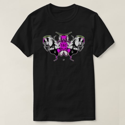 T-shirt papillon coquelicot 2 (Design devant)