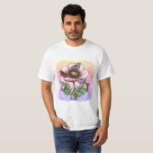 T-shirt Papillon Coquelicot Pâle (Devant entier)