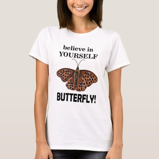 T-shirt Papillon Croyez En Votre Papillon (Devant)