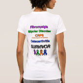 T-shirt Papillon...CRPS, bipolaire, Fibro, OA...Becky (Dos)