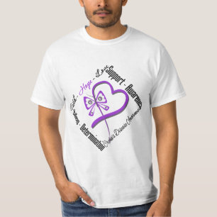 T-shirt Papillon d'amour d'espoir de foi - la maladie de