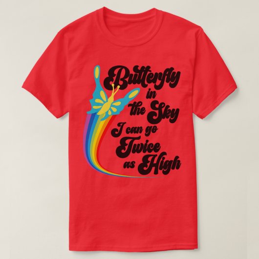 T-shirt Papillon dans le ciel (Design devant)