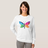 T-shirt Papillon d'arc-en-ciel (Devant entier)