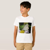 T-shirt Papillon de couleur crème tacheté (Devant entier)