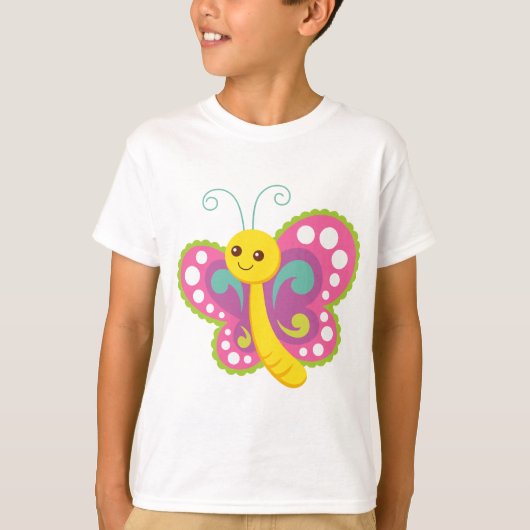 T-shirt Papillon de dessin (Devant)