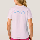 T-shirt papillon de fille (Dos)