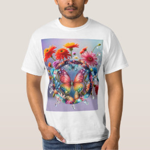 T-shirt Papillon de fleurs
