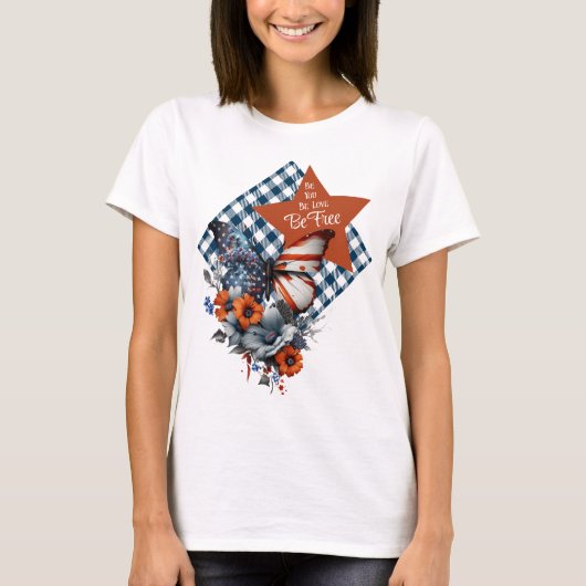 T-shirt Papillon de liberté (Devant)