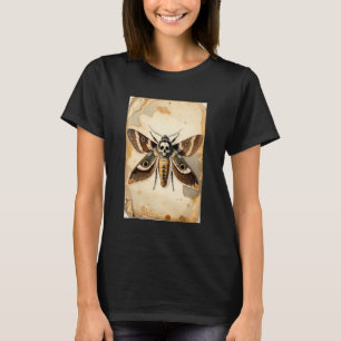 T-shirt Papillon de nuit tête de mort vintage - Art d'ento