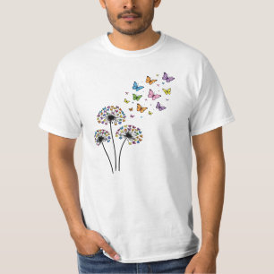 T-shirt Papillon de pissenlit en vol