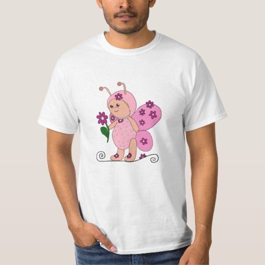 T-shirt Papillon de roses (Devant)