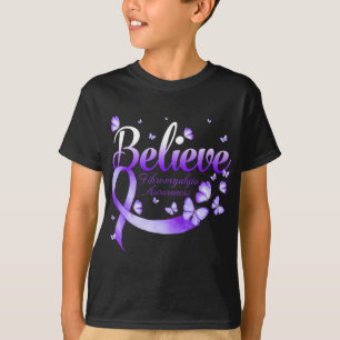 T-shirt Papillon de sensibilisation à la fibromyalgie 1