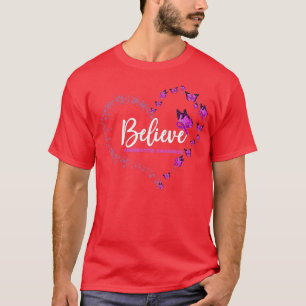 T-shirt Papillon de sensibilisation à la pancréatite