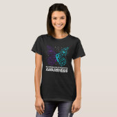 T-shirt Papillon de sensibilisation à la polychondrite réc (Devant entier)