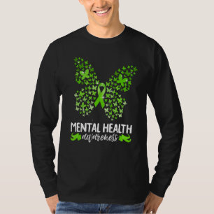T-shirt Papillon de sensibilisation à la santé mentale