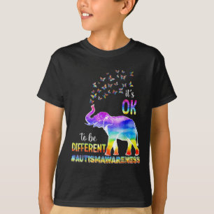 T-shirt Papillon de sensibilisation à l'autisme Éléphant C