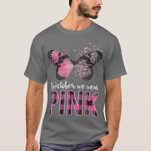 T-shirt Papillon de sensibilisation au cancer du sein En O