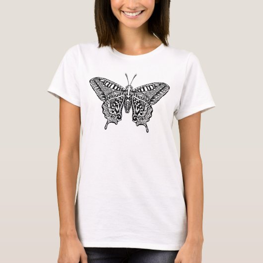 T-shirt Papillon de style (Devant)