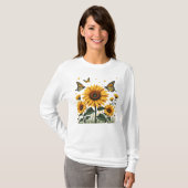 T-shirt Papillon de tournesol (Devant entier)