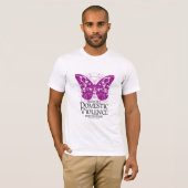 T-shirt Papillon de violence familiale (Devant entier)
