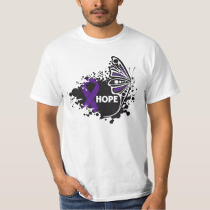 T-shirt Papillon de violence familiale d'espoir