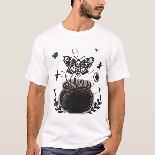 T-shirt papillon d'Halloween (Devant)