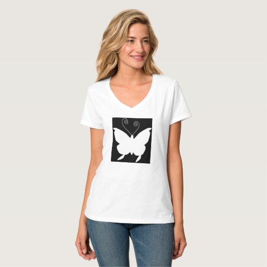 T-shirt papillon Diva (Devant entier)