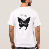 T-shirt papillon Diva (Dos)