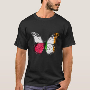 T-shirt Papillon du drapeau irlandais polonais