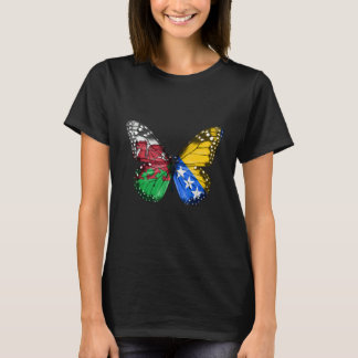 T-shirt Papillon du pavillon bosniaque gallois