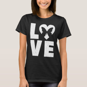 T-shirt Papillon en amour du coeur